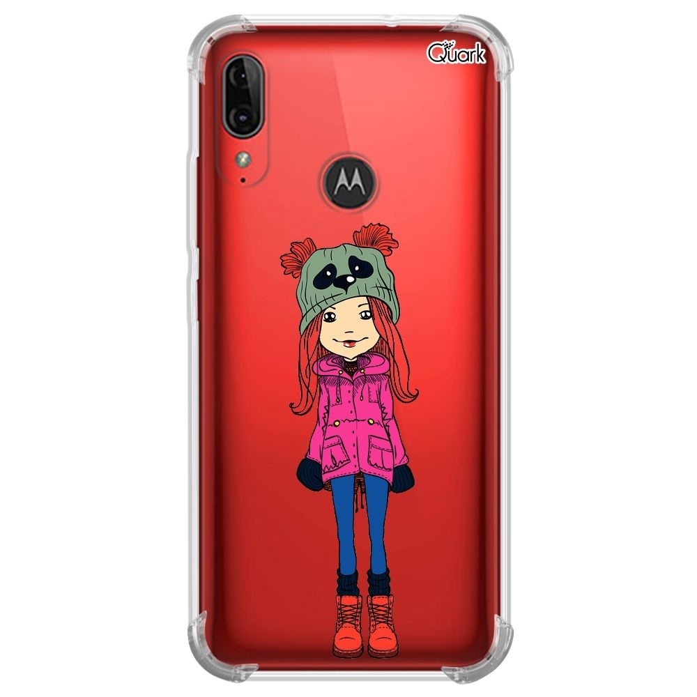 Capa Capinha Case Anti Shock Moto E6 Plus 0629 Girl Style em Promoção