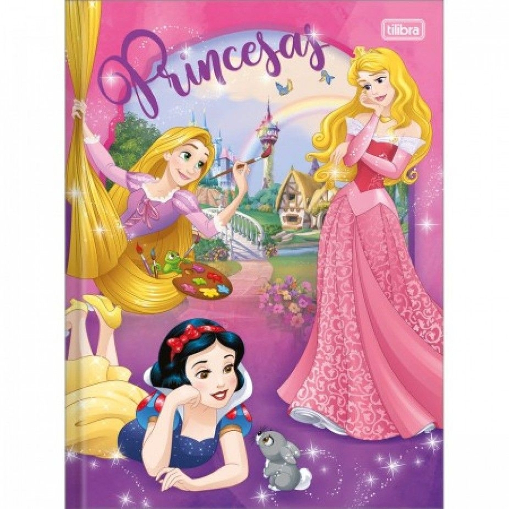 Caderno Princesas Disney Capa Dura 96 Folhas Tilibra em Promoção