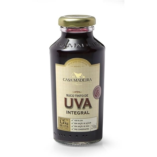 Suco De Uva Casa Madeira Integral Tinto 250ml Submarino