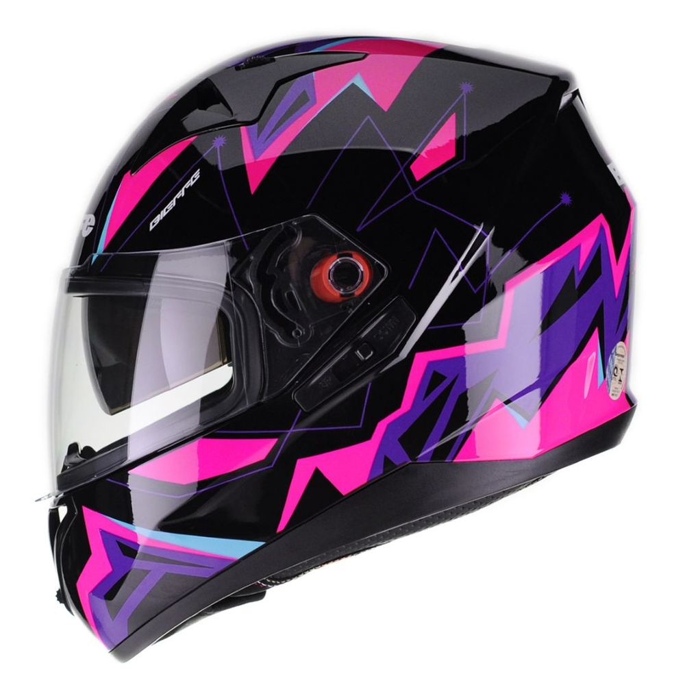 Capacete Feminino Bieffe B40 Everest Preto Rosa Oculos Inter Submarino