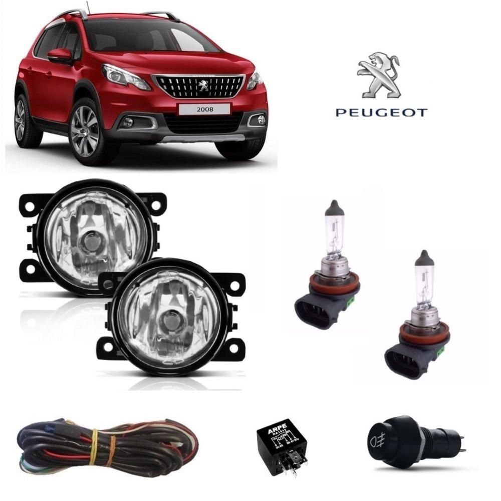 Farol De Neblina Peugeot L Mpada Kit Em Promo O Na