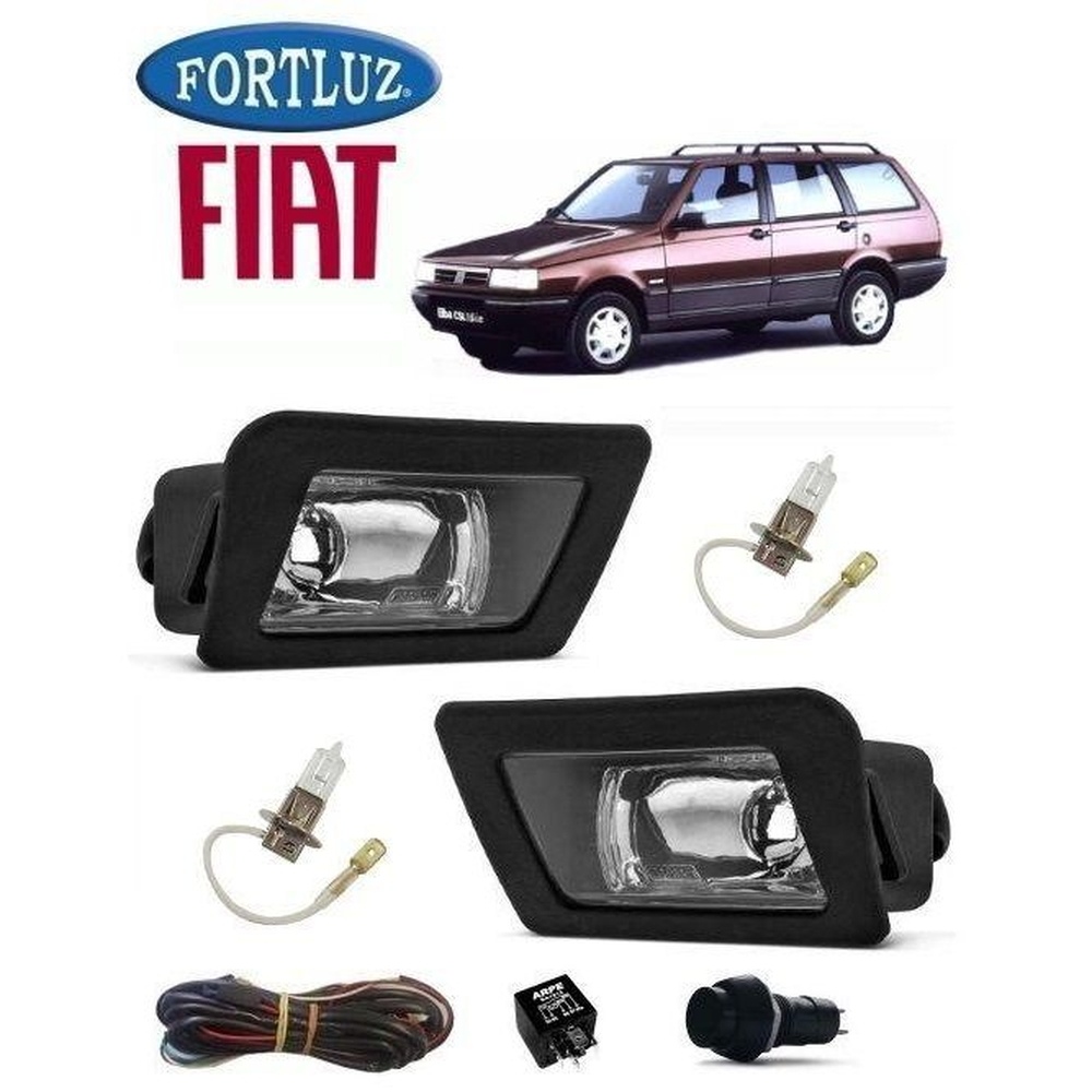 Farol De Milha Elba Original Fortluz L Mpadas Kit No Shoptime