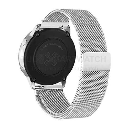 Pulseira Milanese Loop de Aço Inox Prata para Relógio Samsung Galaxy