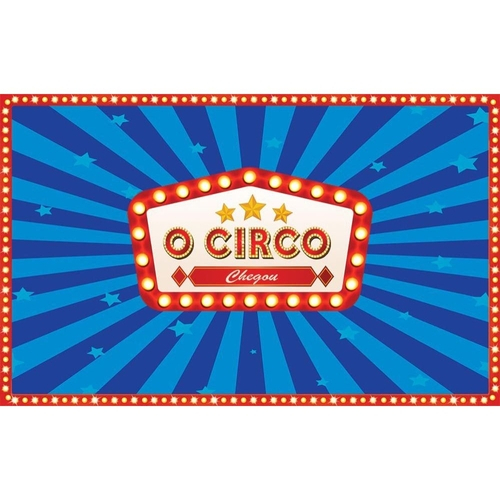 Painel De Festa Em Tecido Sublimado D Circo M Gico Chegou No Shoptime