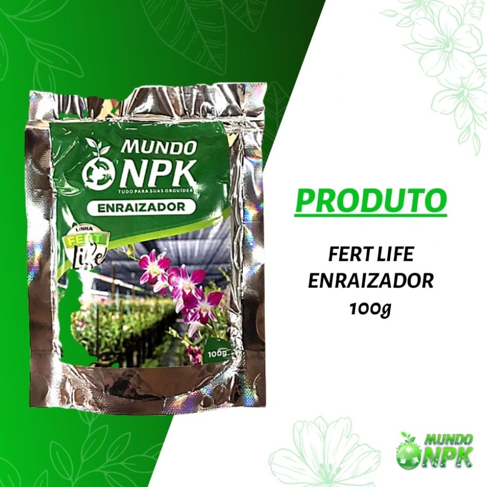 Fert Life Enraizador Fertilizante Mundo Npk P Orqu Deas E Plantas G