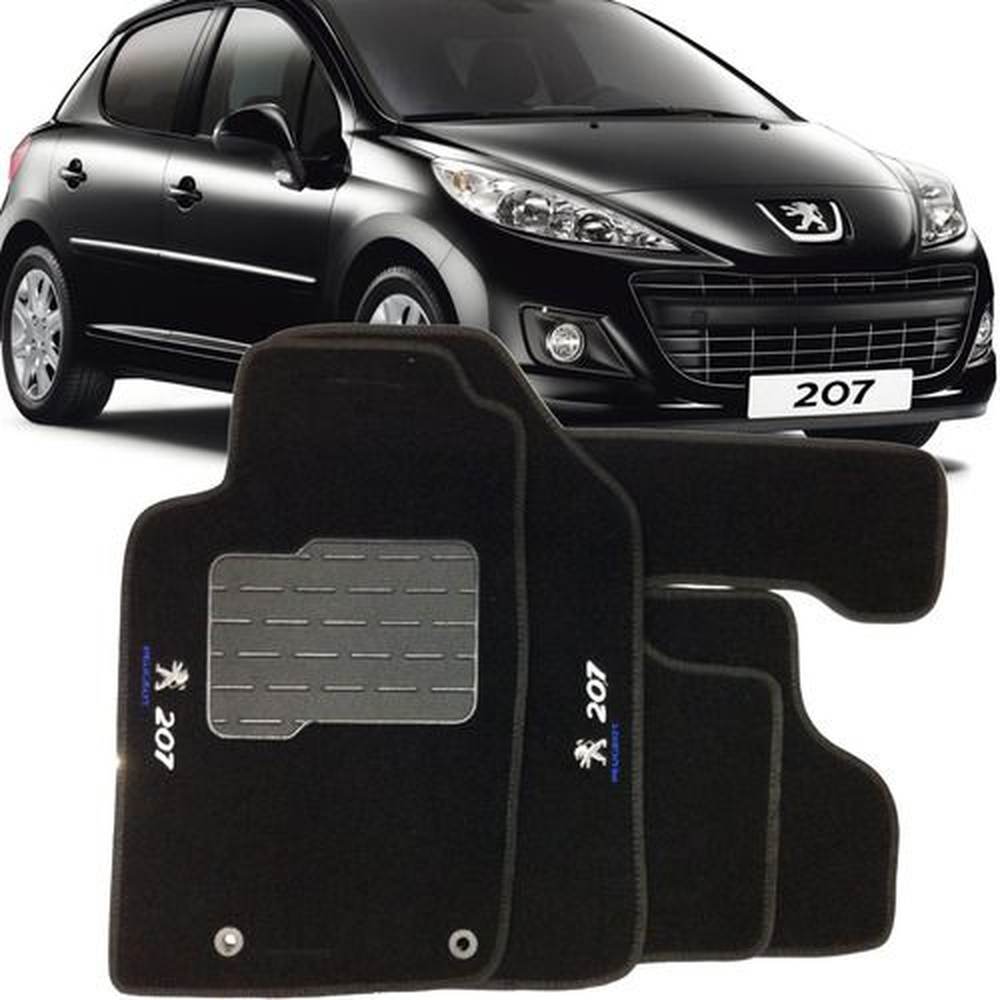 Tapete Carpete Peugeot 207 07 2008 2009 2010 2011 2012 2013 em Promoção