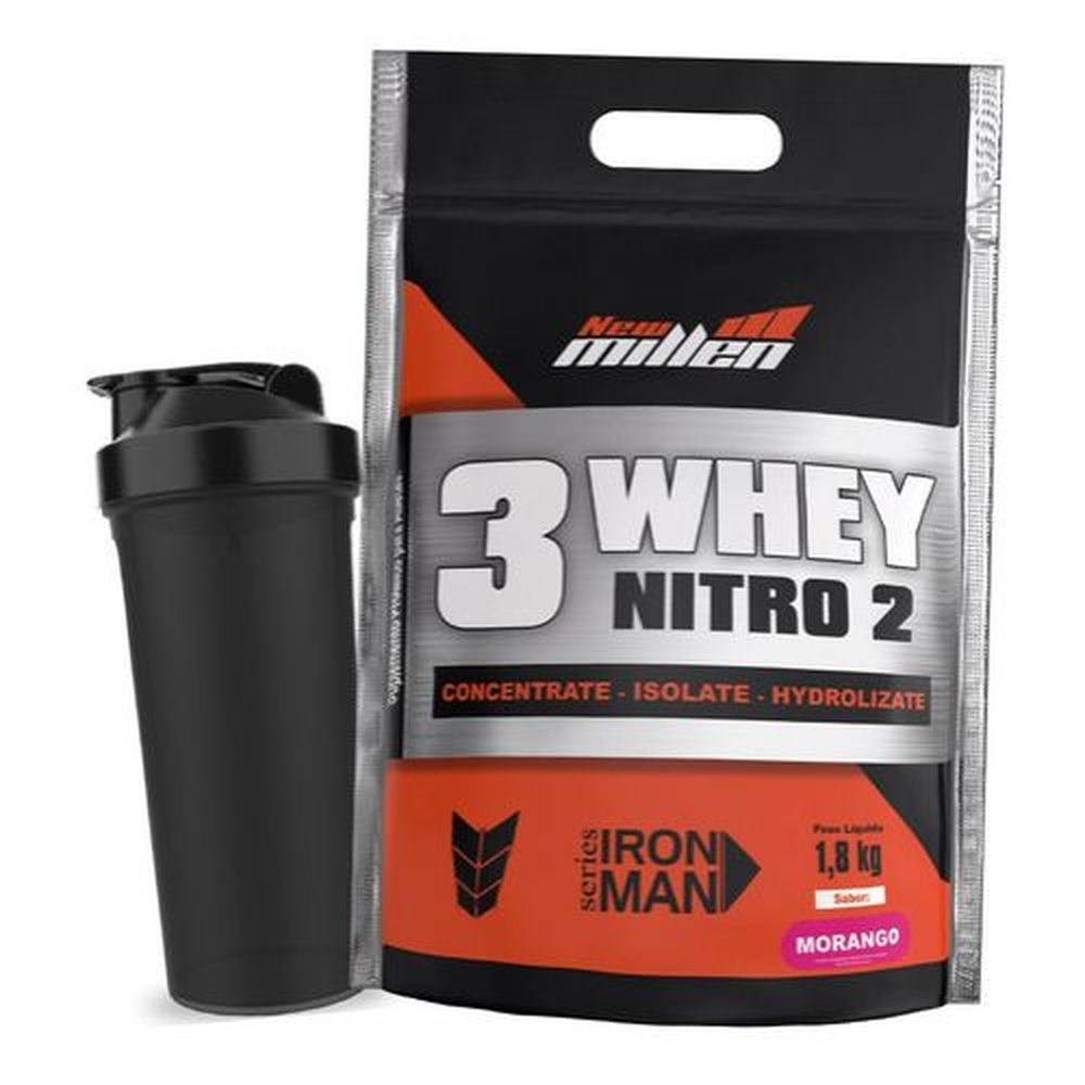 Whey Nitro Conc Isolado Hirolisado G New Millen Em Promo O