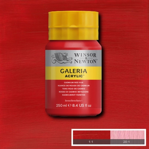 Tinta Acrílica Galeria Winsor Newton 250ml Cadmium Red Hue no Shoptime