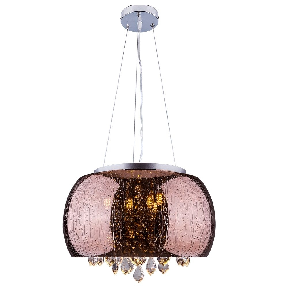 Lustre Pendente Startec Cristal Attractive GT Gotas 40cm 5 Lâmpadas