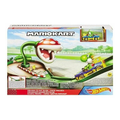 Pista Hot Wheels Mario Kart Circuito Yoshi Rampa Da Piranha Mattel