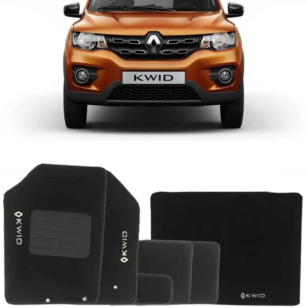 Kit Tapete Carpete Confort Renault Kwid 6 Peças Completo em Promoção