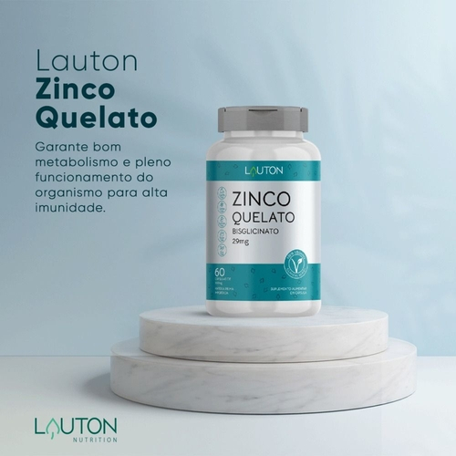 Zinco Quelato Bisglicinato Mg Vegano Capsulas Lauton Em Promo O