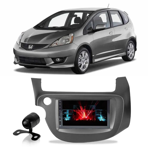 Central Multim Dia Honda Fit A Espelhamento Ios Android