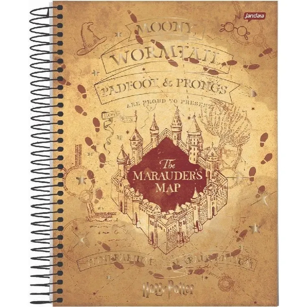 Caderno Harry Potter 10 matérias capa nova em Promoção Ofertas na