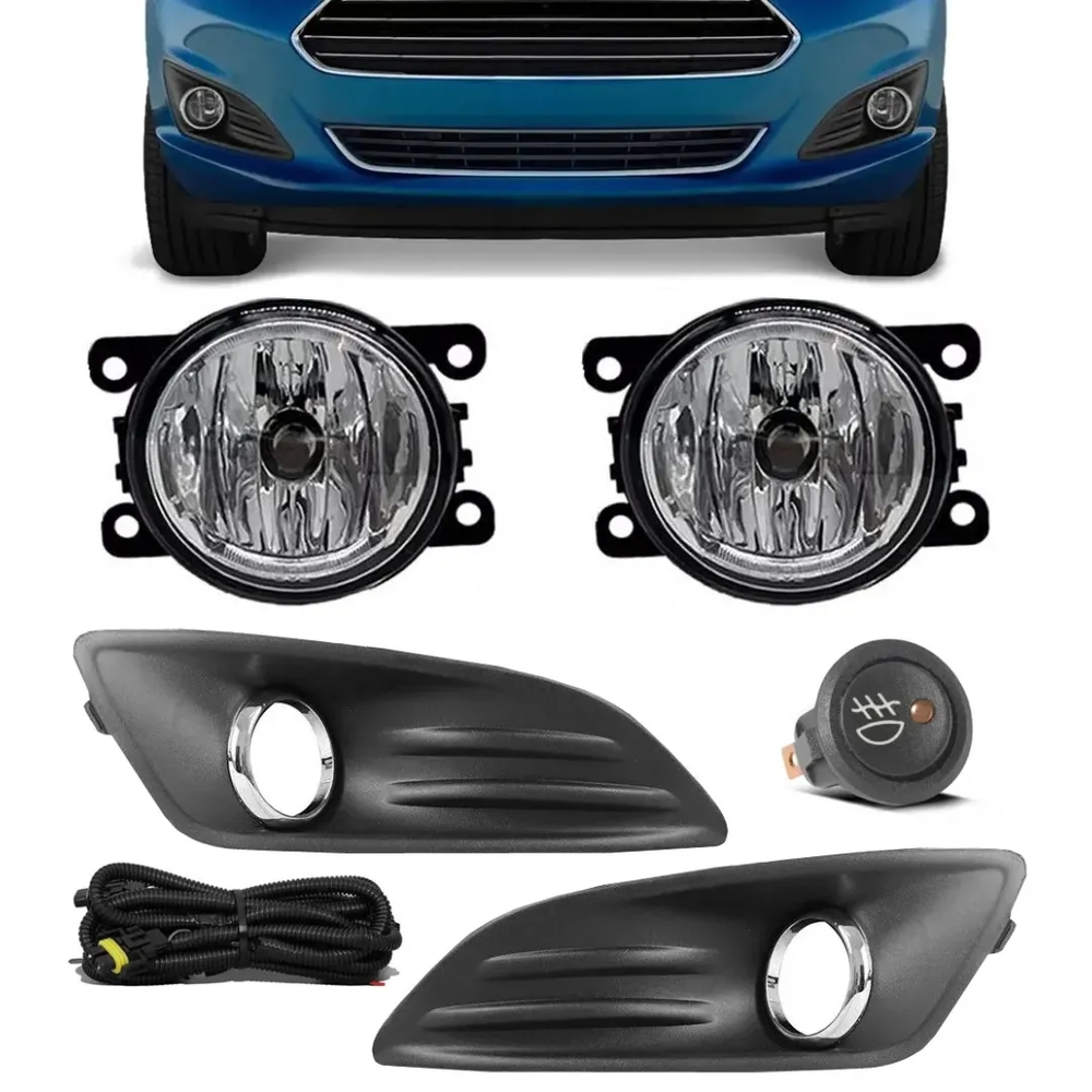 Kit Farol De Milha Neblina Ford New Fiesta