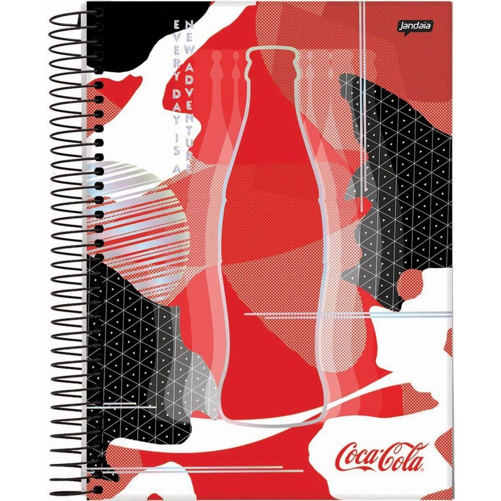 Caderno X Capa Dura Coca Cola Fls Jandaia Pct C Em