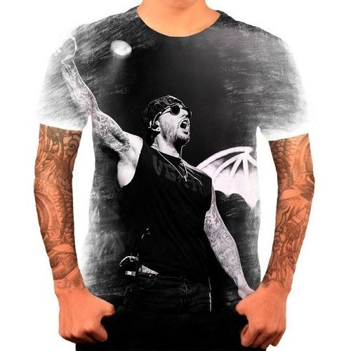 Camiseta Camisa Blusa Personalizada Avenged Sevenfold A7x 05 Em