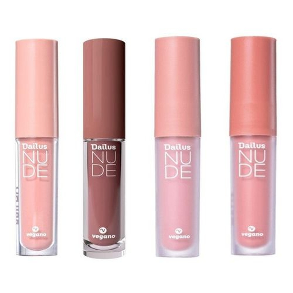 Batom Liquido Dailus Nude Brillho Kit No Shoptime