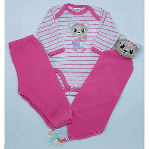 Conjunto Body Cal A E Naninha Ursinha Pink Em Promo O Ofertas Na