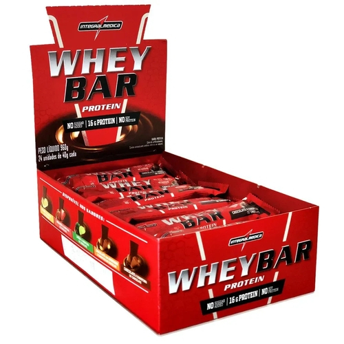 Whey Bar Caixa 24 Barras Integral Médica em Promoção Ofertas na