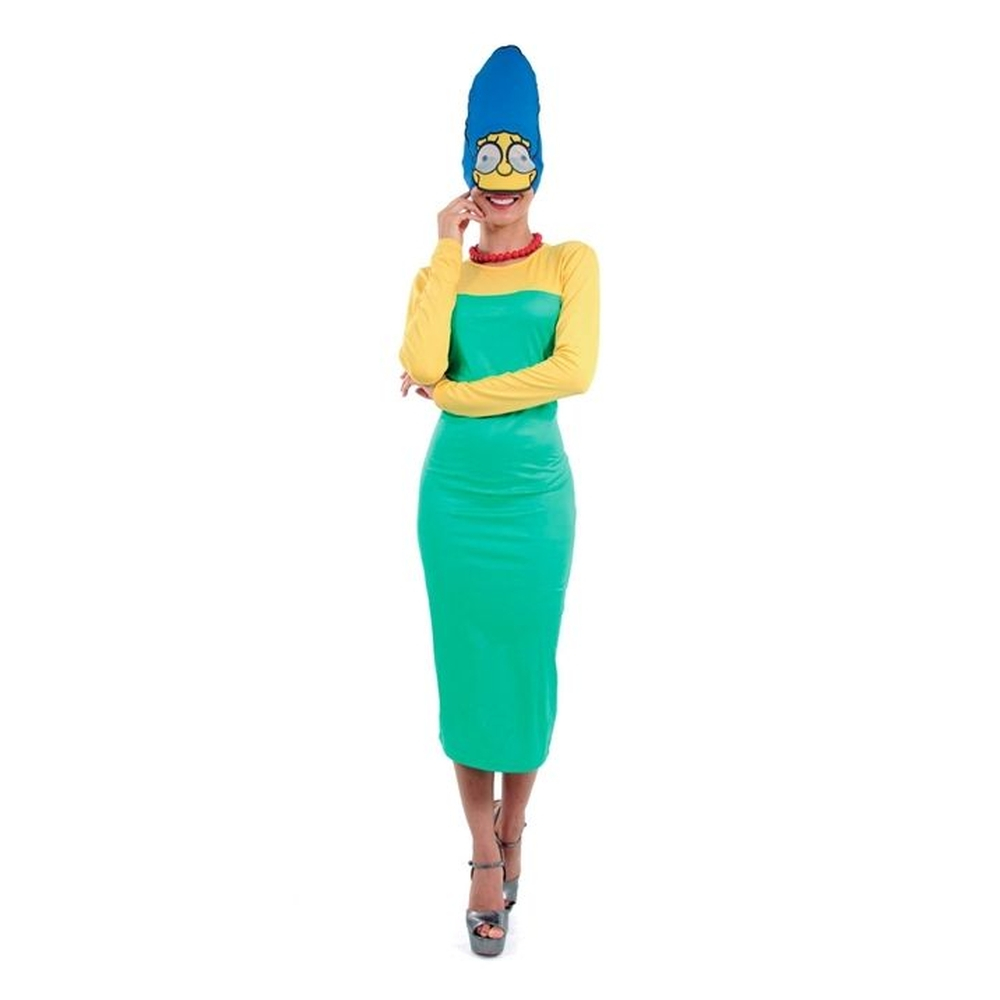 Fantasia Os Simpsons Marge Simpson Luxo Colar E M Scara Em Promo O