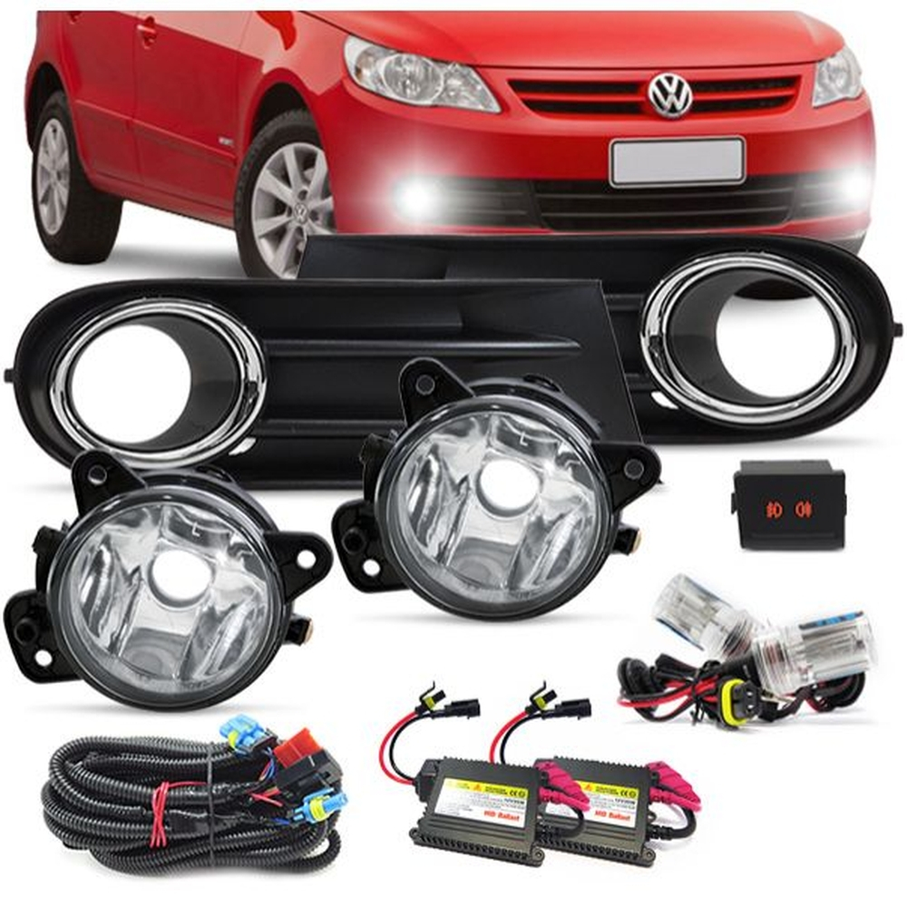 Kit Farol Milha Gol Voyage Saveiro G Kit Xenon