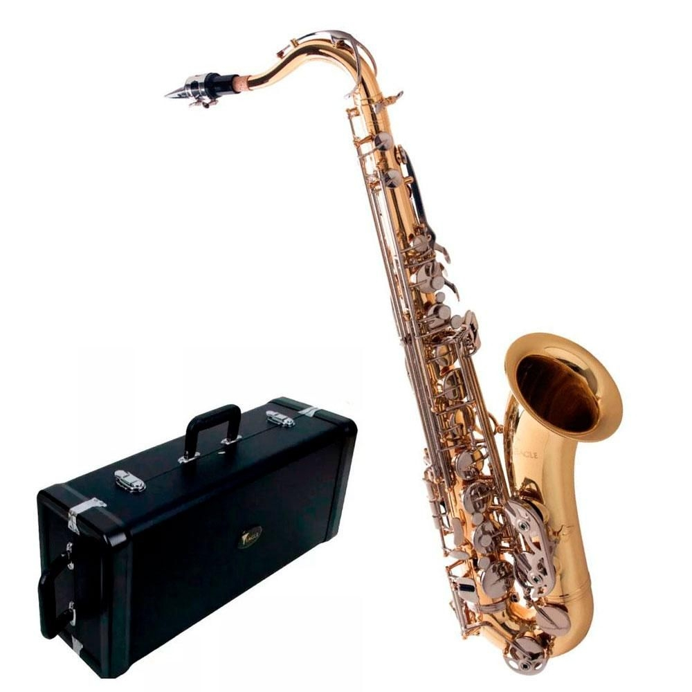 Saxofone Tenor Eagle ST503 LN Laqueado e Niquelado em Promoção