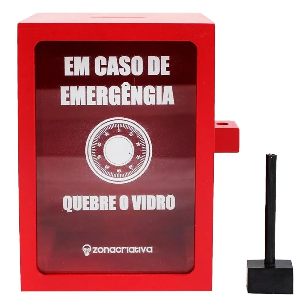 Cofre Em Caso De Emergência Quebre O Vidro em Promoção Ofertas na