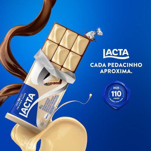 Chocolate Lacta Branco e ao Leite Diamante Negro Laka 80g em Promoção