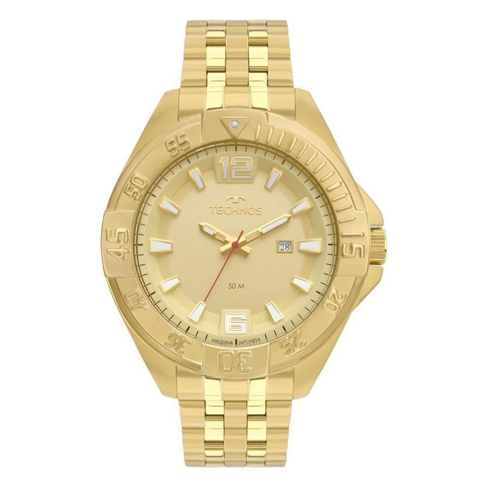 Rel Gio Technos Masculino Ref Mto X Big Case Dourado Submarino