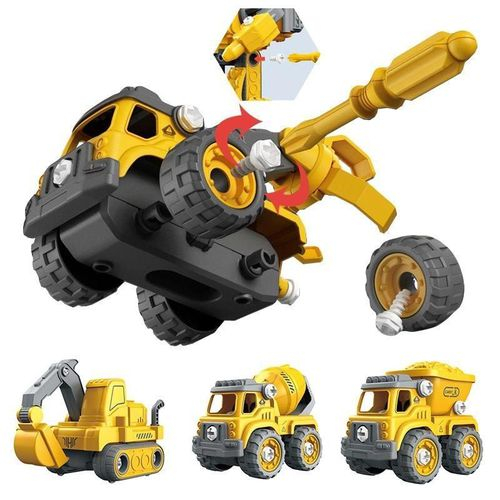 Transforme Brinquedo Robô 5 veículos Monta e Desmonta Vira Robô