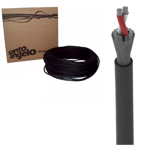 Cabo De Microfone Santo Angelo X30 Rolo 100M Balanceado em Promoção