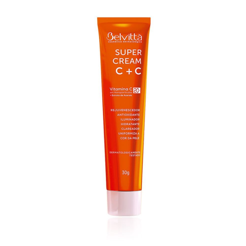 Super Cream C C 30g Belvittà Vitamina C 20 Hidratante Clareador