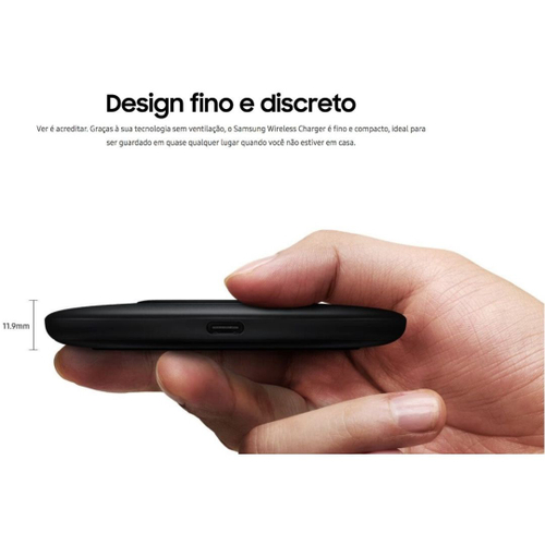 Carregador Wireless R Pido Sem Fio Slim Ultra R Pido Fast Charge