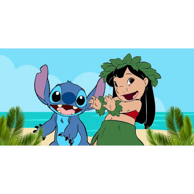 Painel Lona Banner Lilo E Stitch X Cm Festa No Shoptime