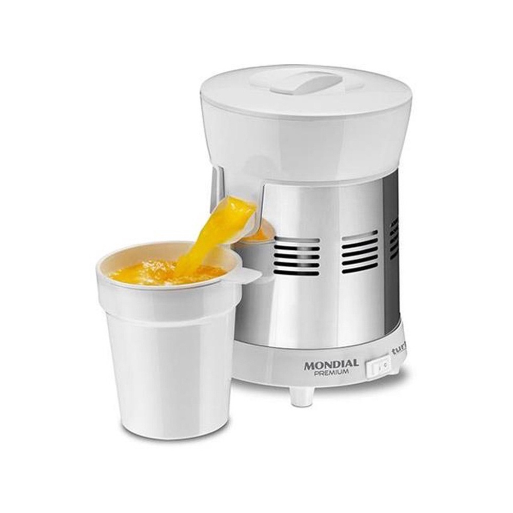 Espremedor De Frutas Mondial Turbo W Premium Branco Bivolt Em