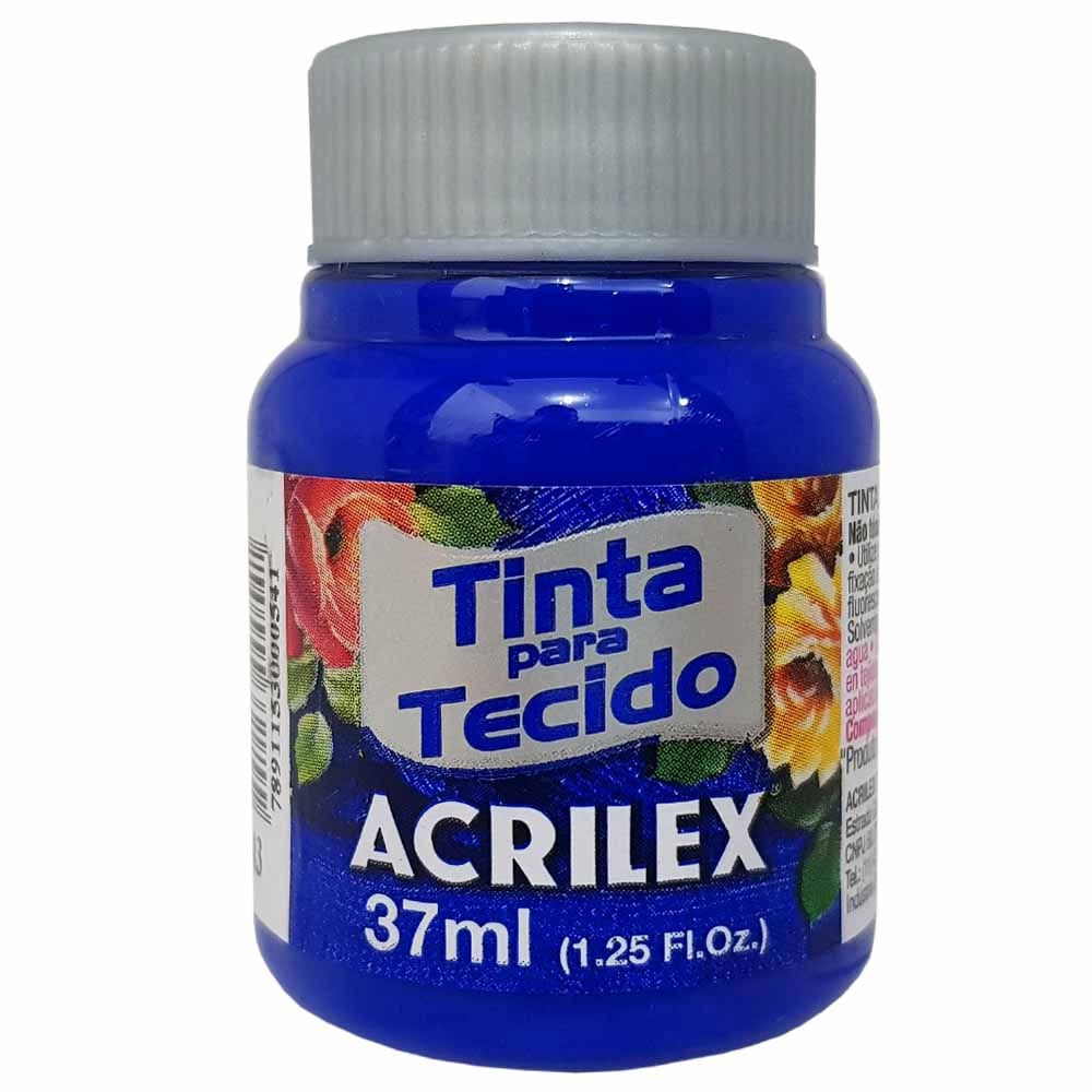 Tinta Para Tecido Ml Azul Ultramar Acrilex No Shoptime