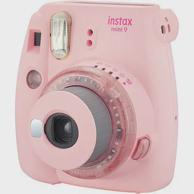 Kit Câmera Fujifilm Instax Mini 9 Rosa Chicle Bolsa Filme 10 poses