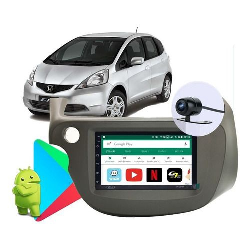 Central Multimidia Honda Fit 2009 2014 Android 8 1 Gps Bt Submarino