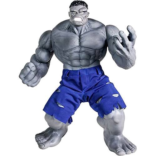 Marvel Boneco Gigante Hulk Cinza Premium Mimo 0476 No Shoptime