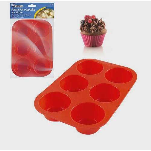 Forma Silicone Cavidades Cupcake Petit Gateau X X Cm Em