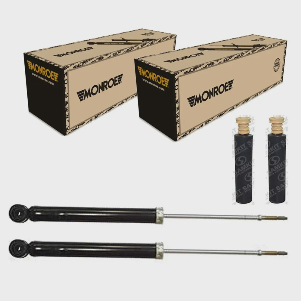 Par Amortecedor Traseiro Monroe Kit Batente Coifa Toyota Etios