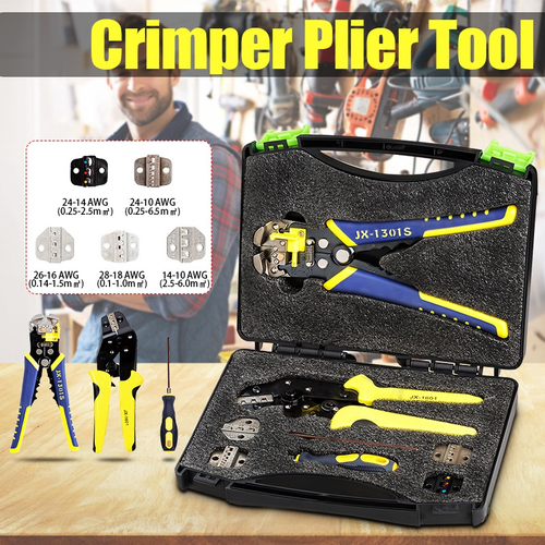 1 Conjunto Profissional Alicate De Crimpagem De Fio Multitool