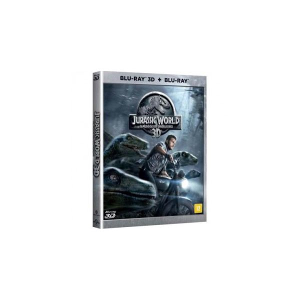 Blu Ray Jurassic World O Mundo Dos Dinossauros 3D 2D No Shoptime