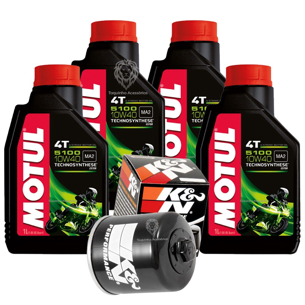 Filtro Leo K N Suzuki Gsr Lts Motul W Semi Sint Tico