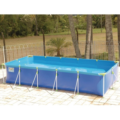 Piscina Retangular Premium Mor 7600 Litros Ultra Resistente No Shoptime