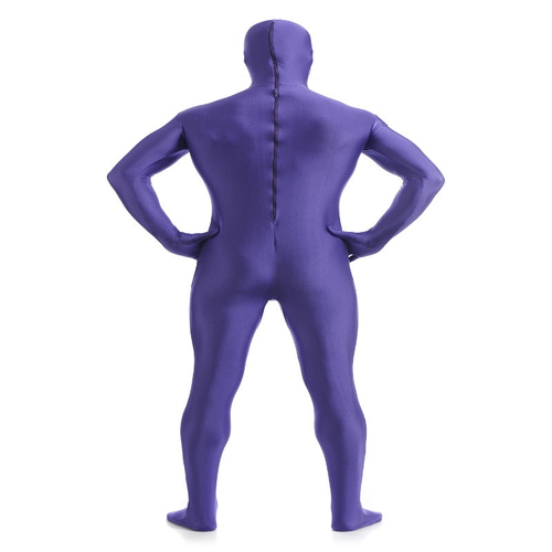 Aberto Rosto Lycra Zentai Spandex Unisex Catsuit Apertado Pele Traje