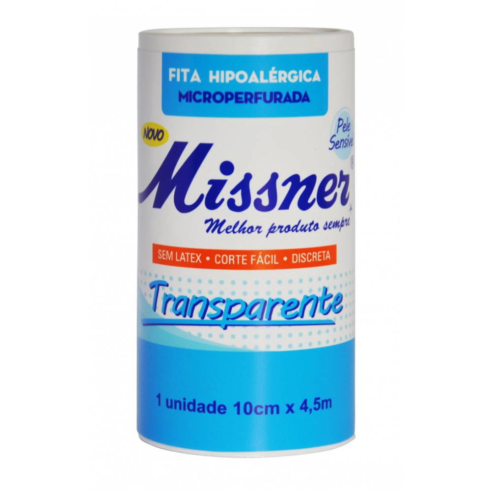 Fita Transparente Hipoalergica Missner 10CM X 4 5M Submarino