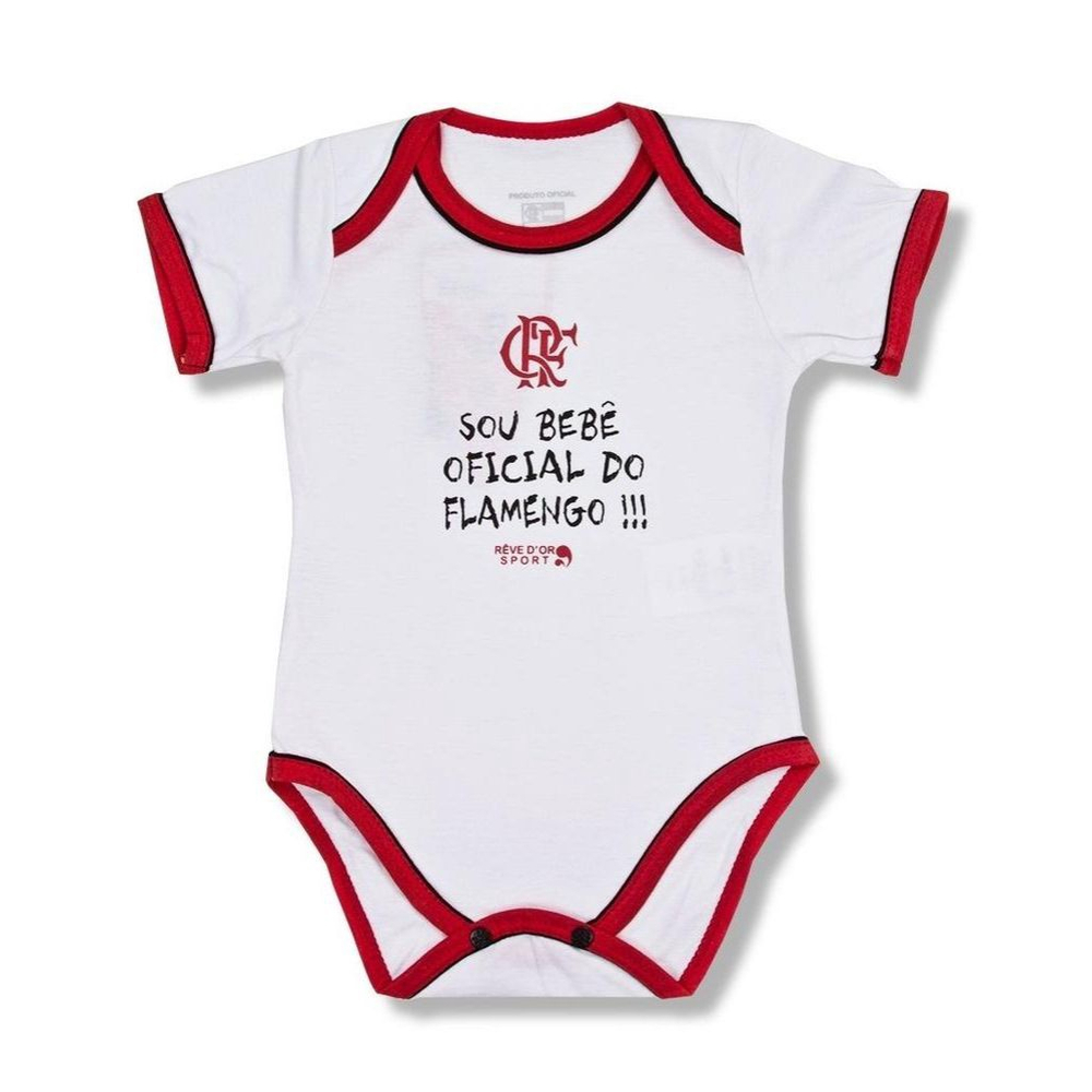 Body Flamengo Bebê Oficial Revedor no Shoptime