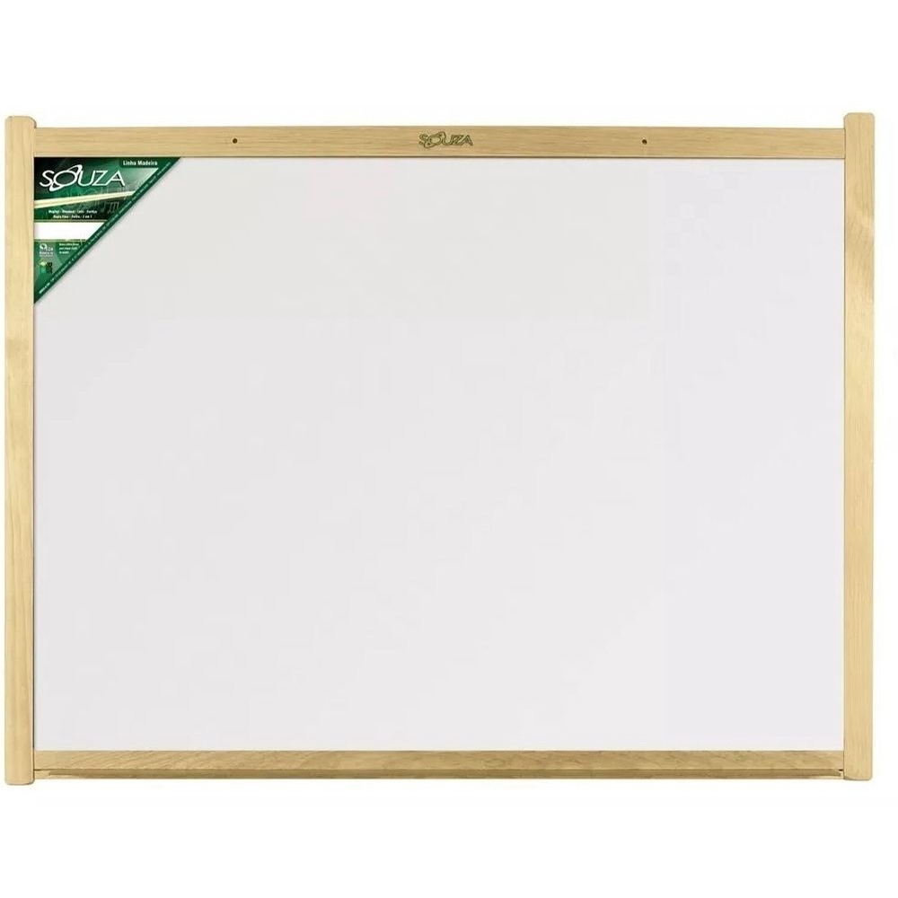 Quadro Branco Souza Luxo Madeira Pinus 040 x 060 cm 6162 em Promoção na